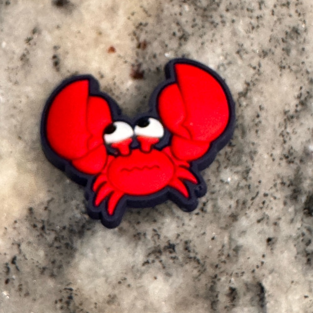 Red Crab croc Shoe Charm